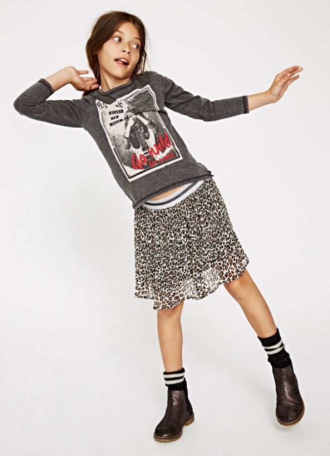 Pepe Jeans pleated skirt Farah JR multi