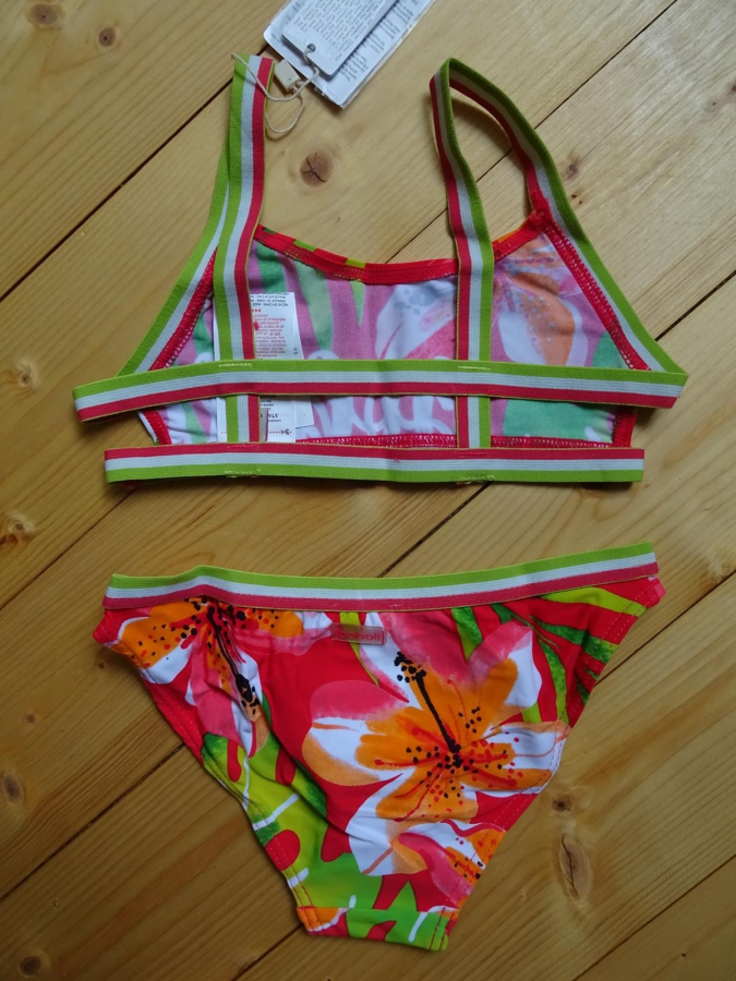 Boboli Swimwear Girls Bikini tropical flowers
