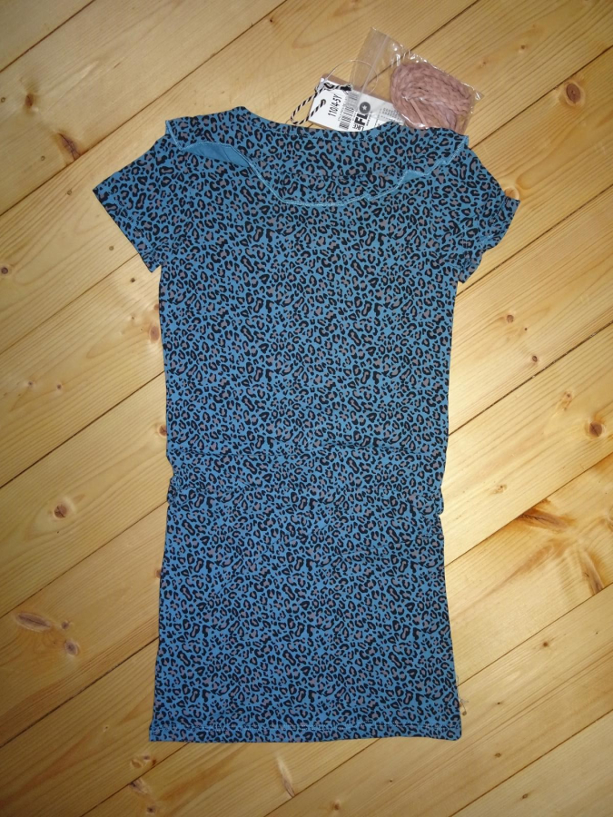 Like FLO Animal Rüschen Kleid petrol