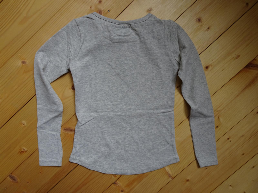 Like FLO Basic Jersey Langarmshirt grey melee