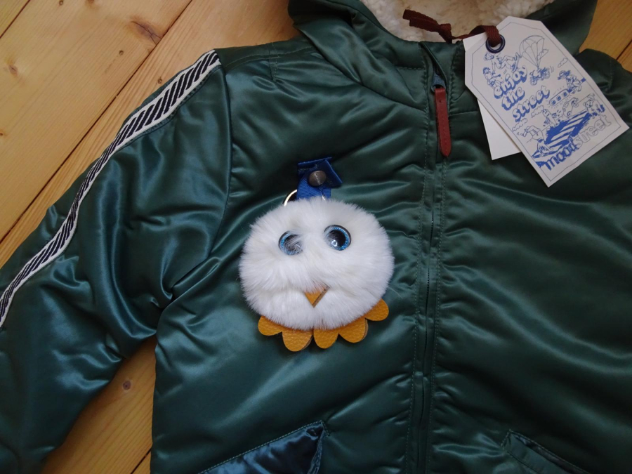 moodstreet Winter Bomberjacke mit Kapuze und Fellchen green