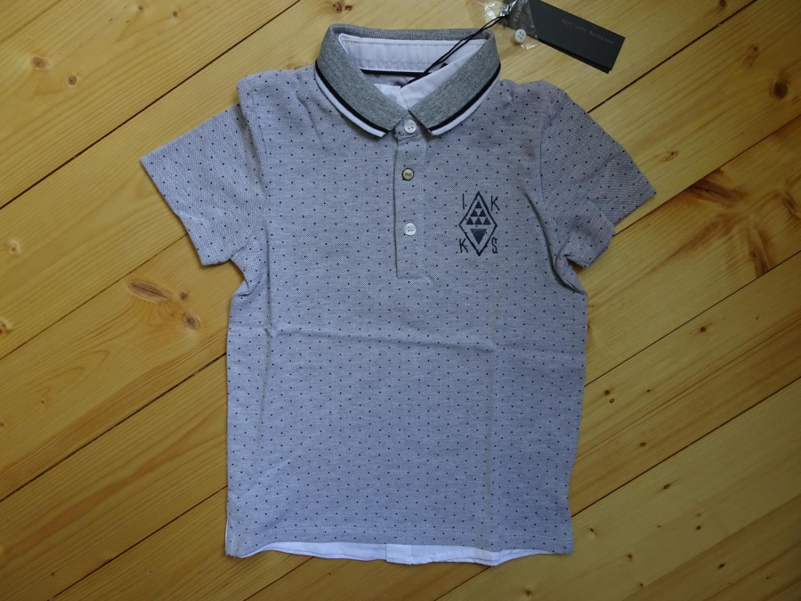 IKKS garcon Polo-Shirt Faux 2in1 gris chine