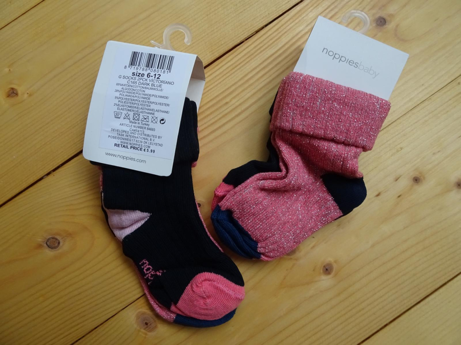 noppies baby girl Doppelpack Söckchen Victoriano dark blue