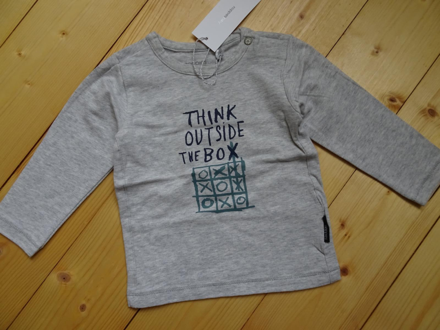 noppies baby boy Langarmshirt Vincent grey melange