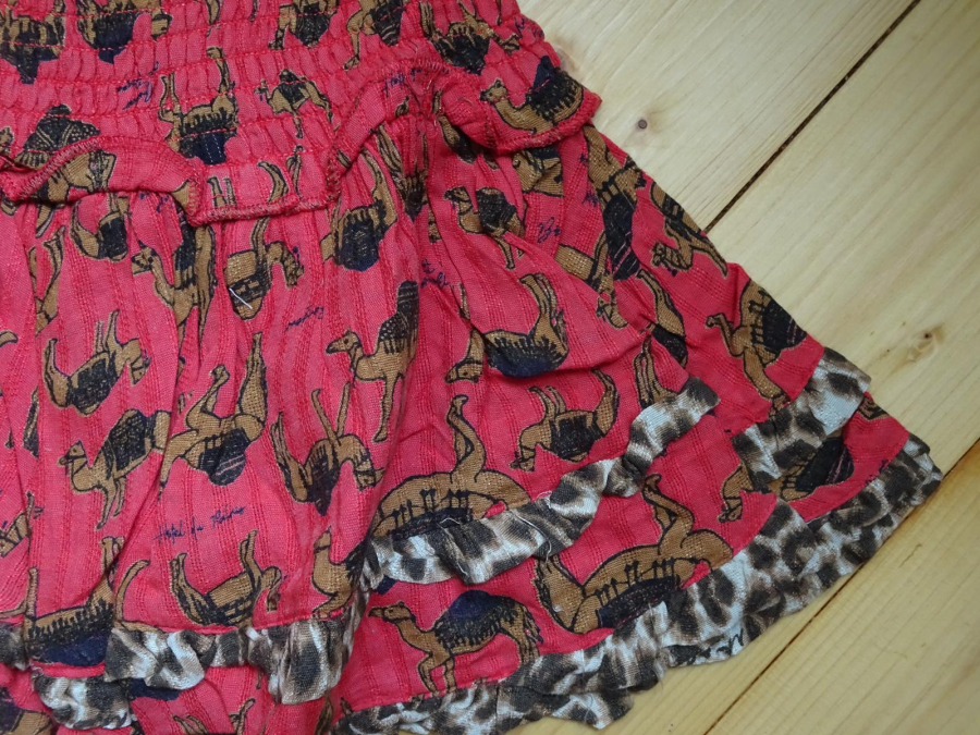 Vingino camel skirt Qeline peach red