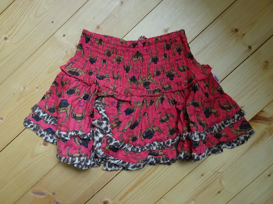 Vingino camel skirt Qeline peach red