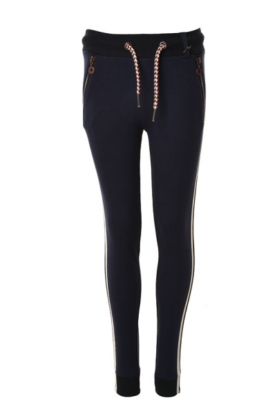 Like FLO kobalt lurex sweatpants dark navy ---size 5y left only---