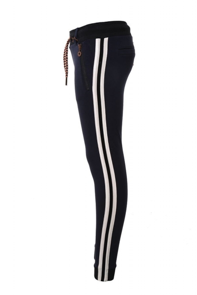 Like FLO kobalt lurex sweatpants dark navy ---size 5y left only---