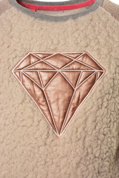 Like FLO teddy sweatdress grey melee