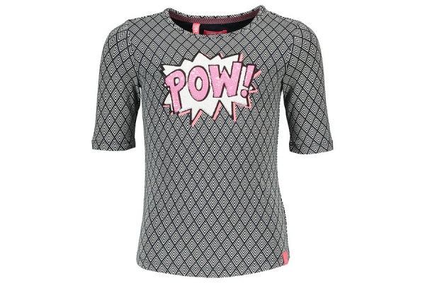 Like FLO 1/2 sleeves t-shirt "POW" graphic