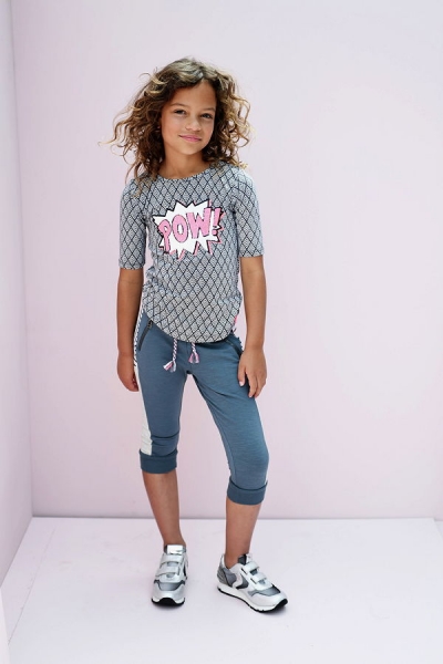 Like FLO 1/2 sleeves t-shirt "POW" graphic