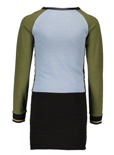 Like FLO colorblock sweatdress blue melee