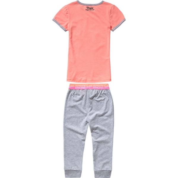 Vingino high summer 2pc pyjama/sleepwear Wiesje neon peach