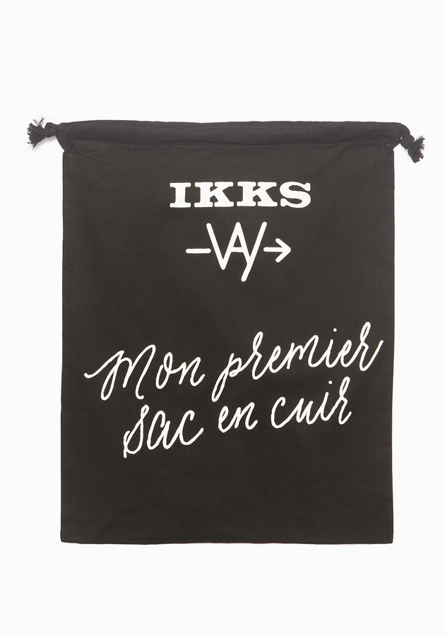 WAY by IKKS Tom Boy Leder-Umhängetasche noir