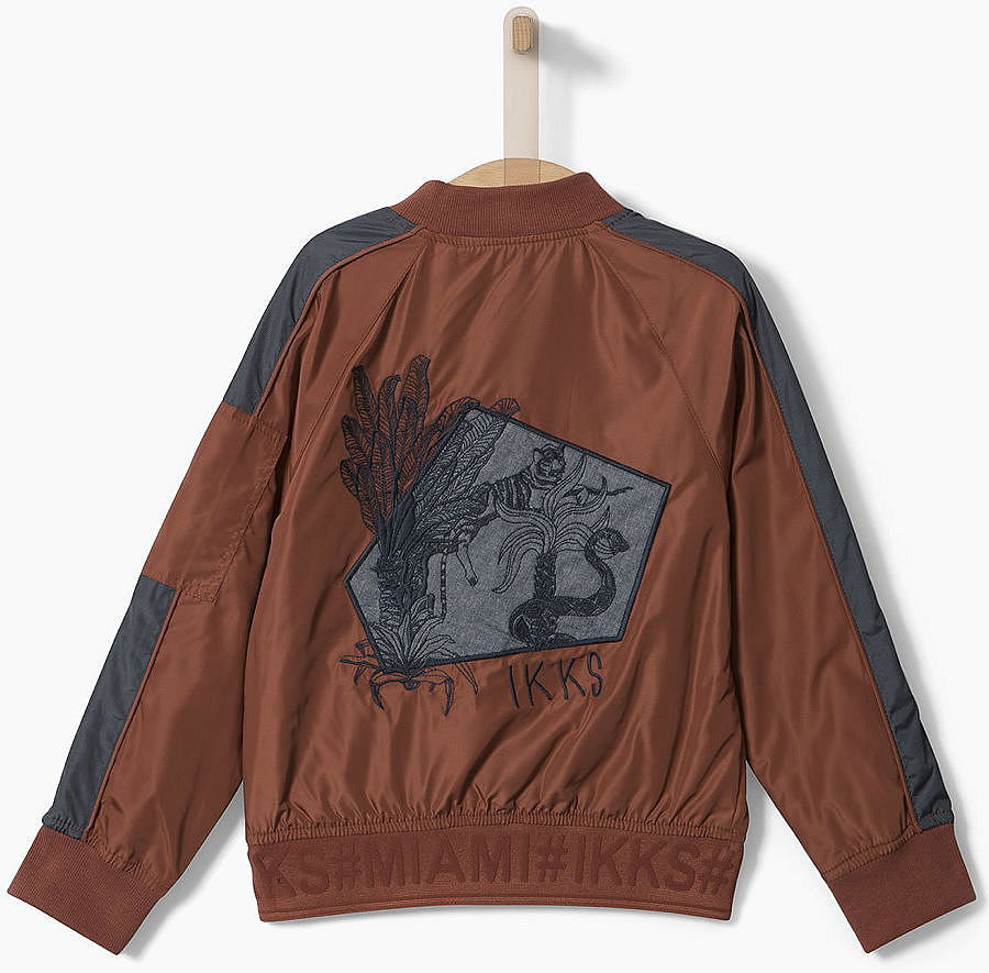 IKKS garcon city couleur blouson/bomber jacket chocolat