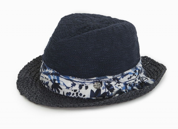 IKKS cargo knitted sunhat navy