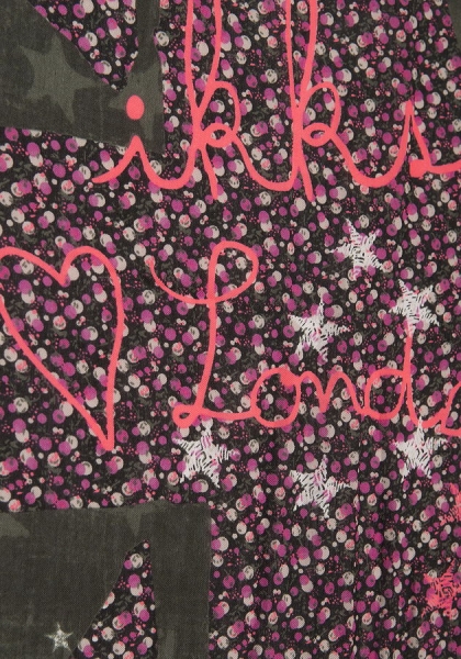 IKKS city couleur squared scarf noir