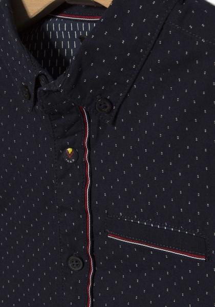 IKKS garcon cargo longsleeeved button shirt navy ---size 10y left only---