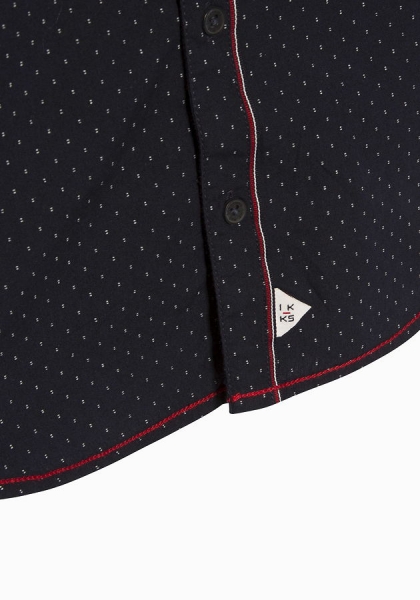 IKKS garcon cargo longsleeeved button shirt navy ---size 10y left only---