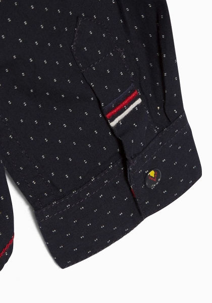 IKKS garcon cargo longsleeeved button shirt navy ---size 10y left only---