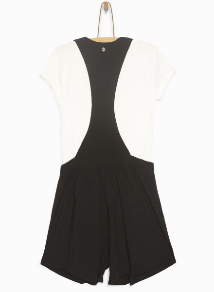 WAY by IKKS Tom Boy kurzer 2in1 Overall/Playsuit noir ---nur noch Größe M/176---