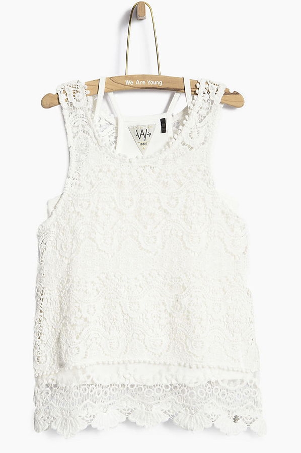 WAY by IKKS Malibu 2in1 top blanc cassé