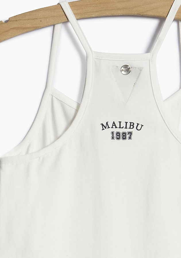 WAY by IKKS Malibu 2in1 top blanc cassé