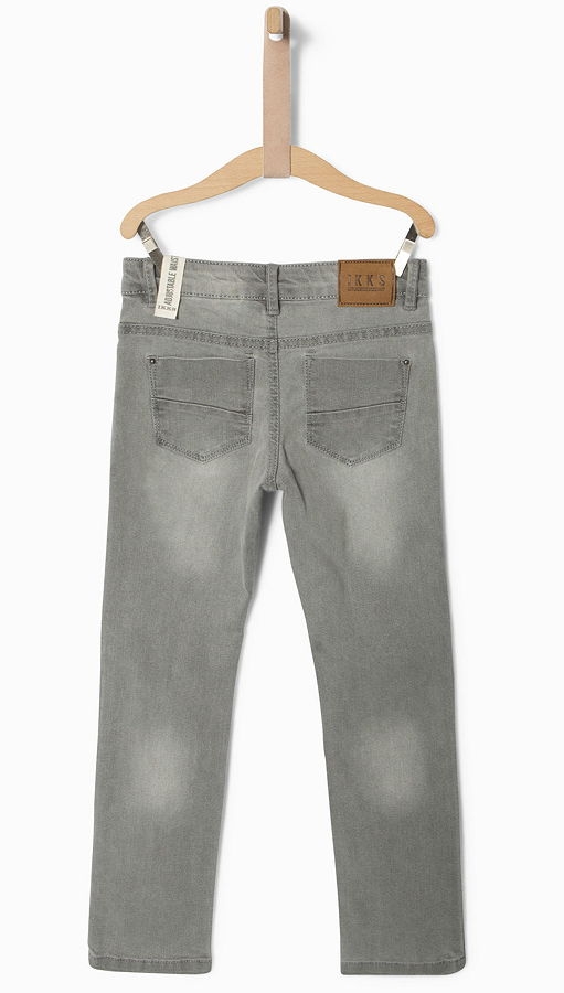 IKKS garcon city black slim denim pants light grey