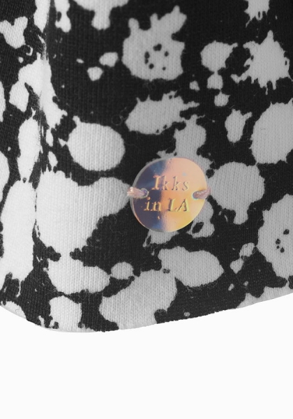 IKKS city black reversible jerseyskirt noir imp. taches/corail