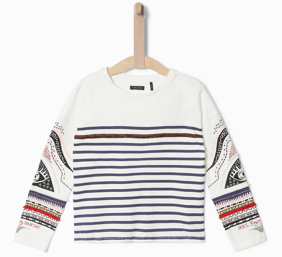IKKS city couleur sailor longsleeve blanc cassé
