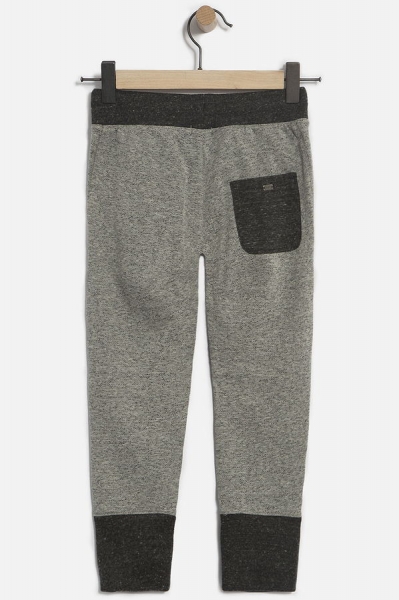 IKKS garcon city black molleton pants gris moyen