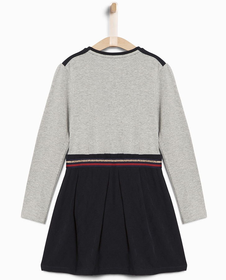 IKKS cargo fabricmix sailor dress navy