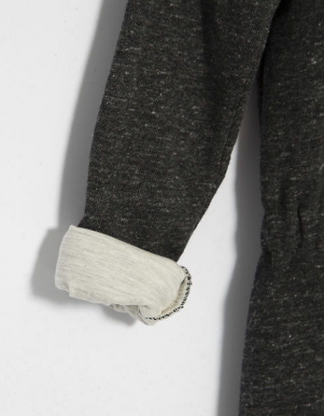 IKKS Nordik Winter Kapuzen-Sweatkleid gris chiné anthracite