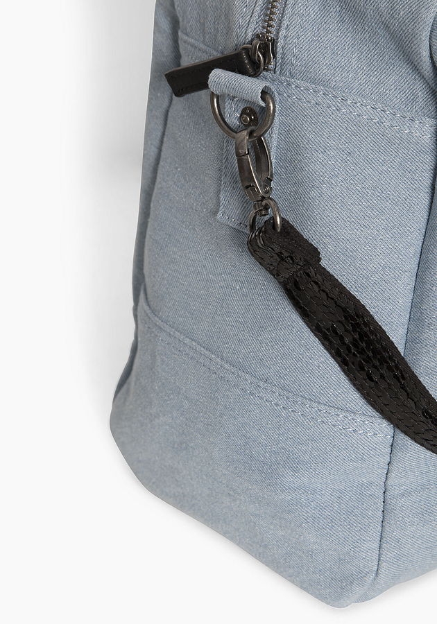 WAY by IKKS Bubble Black weekender bag denim blue