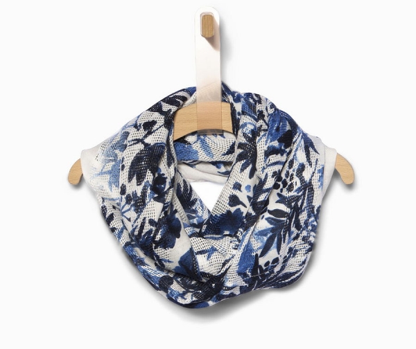IKKS cargo loop scarf/snood indigo