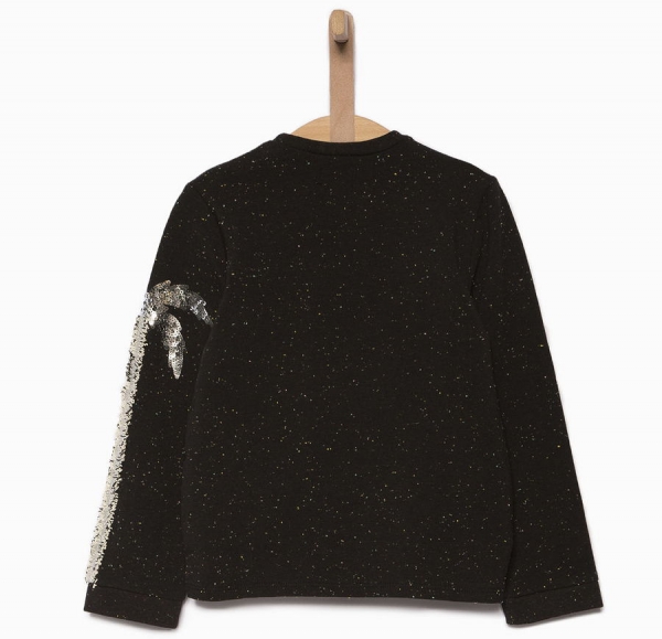 IKKS city black palmtree sweater noir