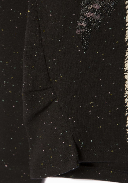 IKKS city black palmtree sweater noir