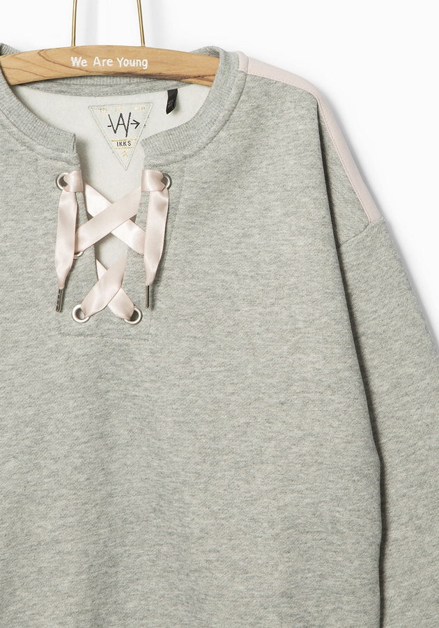 WAY by IKKS Street Shining sweatshirt gris chiné