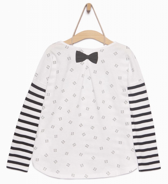 IKKS cargo maritim longsleeve "NAVY" blanc otique rayé