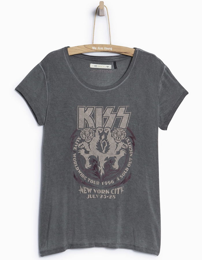 WAY by IKKS Stardust t-shirt "KISS" noir