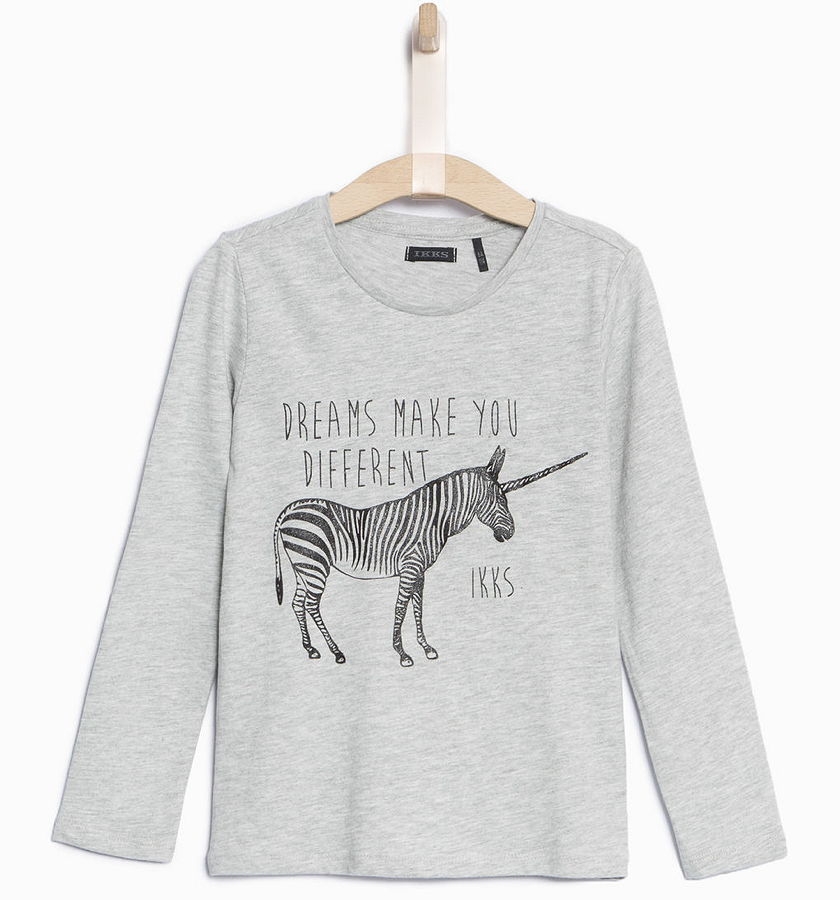 IKKS Cosy Winter longsleeve gris chiné moyen