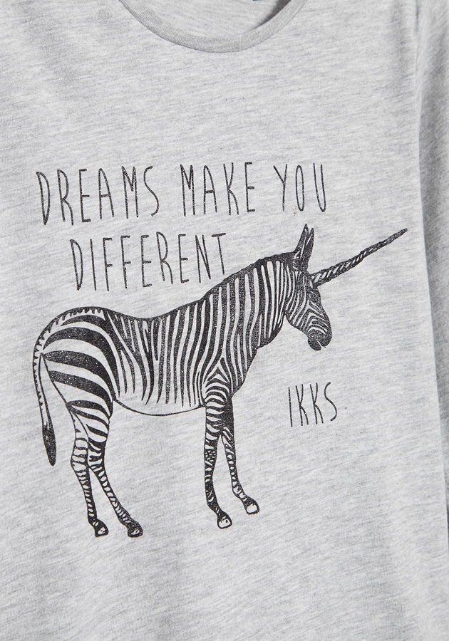 IKKS Cosy Winter longsleeve gris chiné moyen