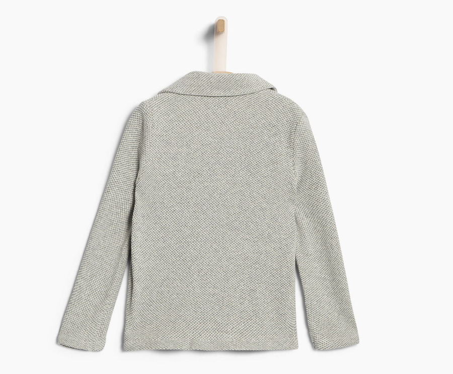 IKKS garcon city knitted blazerjacket gris chiné clair