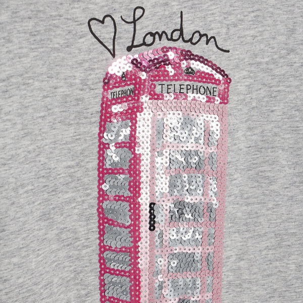 IKKS city couleur sequins longsleeve gris chiné