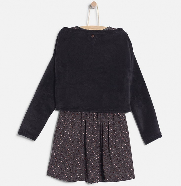 WAY by IKKS Wanderlust 2in1 dress gris chiné anthra foncé