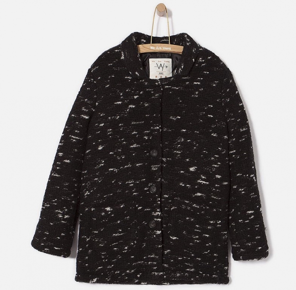 WAY by IKKS Not Serious woolen coat noir