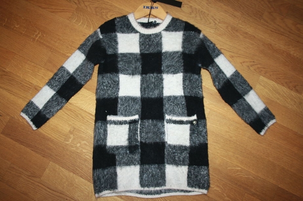 IKKS Nordik Winter knitted dress gris chiné anthracite