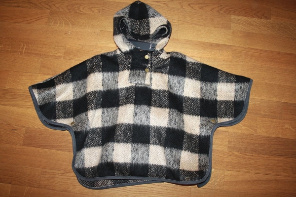 IKKS Nordik Winter cape/poncho gris chiné anthracite