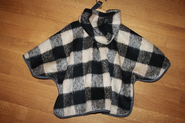 IKKS Nordik Winter cape/poncho gris chiné anthracite