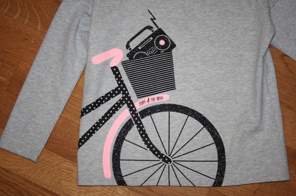 Sorry4theMess longsleeve "bicycle" gris chiné